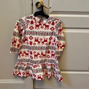 Hanna Andersson girls Deer Deer flannel nightgown size 5